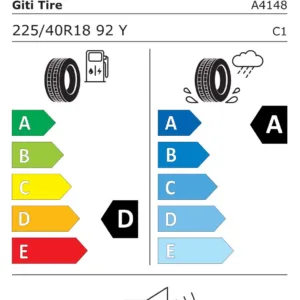 Vara GITI GitiSport S2 225/40R18 92Y|XL|D|A|70dB(B)[DOT 2023] - imagine 2