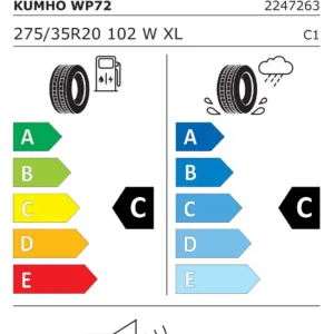 Iarna KUMHO WP72 275/35R20 102W|XL|C|C|73dB(B) - imagine 1