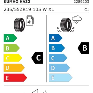All Season KUMHO Solus4S HA32 235/55R19 105W|XL|C|B|72dB(2) - imagine 2