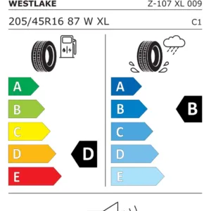 Vara WESTLAKE Z-107 ZupperEco 205/45R16 87W|XL|D|B|72dB(B) - imagine 2