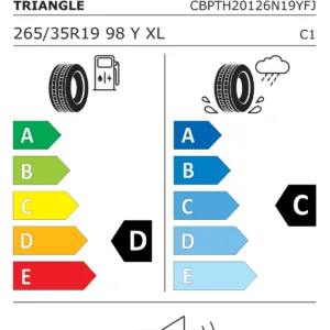 TRIANGLE TH201 SporteX 265/35R19 98Y/XL/D/C /73(B) [DOT 2021] - imagine 2